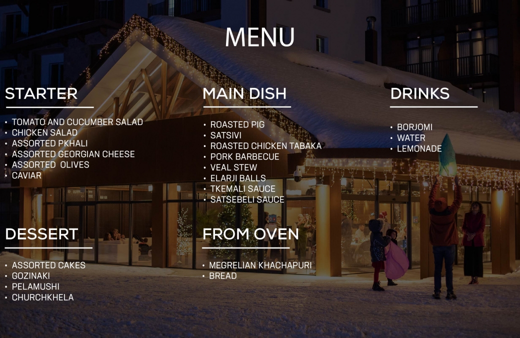 New Year 2026 Menu